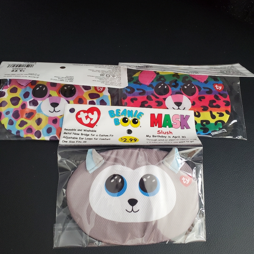 Ty Beanie Boo Mask 3ct